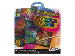 Grafix Regenbogen-Rubbelkarten 19,5 x 19,5 cm Mandala - #598650