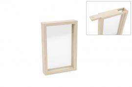 Holzrahmen mit Glasplatte 30x20x5 cm - #599067