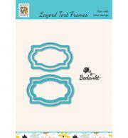 Layered frames with Dutch Text clear stamps, Bedankt - #552195