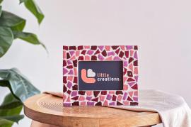 LC DIY-Mosaik-Fotorahmen Pink - #599693