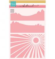 Mask Stencil, Picnic Scenery - #540079