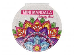 Mini-Mandala-Malbuch rund rosa - #599192