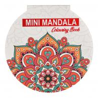 Mini-Mandala-Malbuch rund rot - #599193