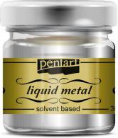 Pentart Flüssigmetall-Ölfarbe Silber 30ml - #594235