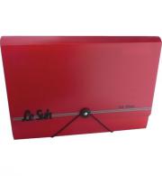 Plastic A-4 Map 24-vaks Rood - #543746