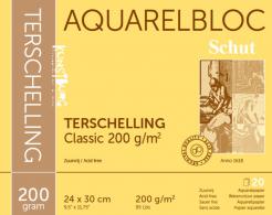 Schut Terschelling Aquarellpapier 24x30 cm 200gr 20 Blatt - #593733