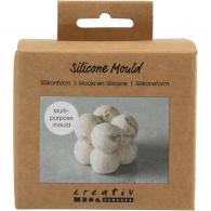 Silikonformwerkzeug, quadratische Blasen, 4 cm – Polymer Clay / Modelliermasse - #593661