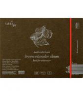 SMLT Album Aquarell 24,5x17,6 cm 280gr 12 Blatt Braun - #597590
