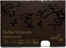 SMLT Haiku-Karten Aquarell A5 250gr 12 Blatt - #596989