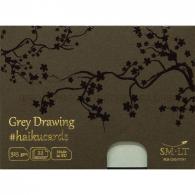 SMLT Haiku-Karten Malerei A6 325gr 22 Blatt Grau - #597030