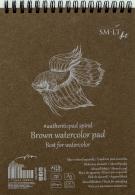 SMLT Ringbuch Aquarell A5 280gr 20 Blatt Braun - #596756