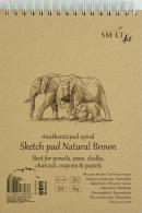 SMLT Ringbuch Skizzen A4 135gr 80 Blatt Braun - #598119