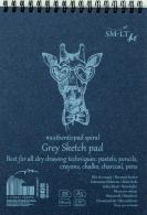 SMLT Ringbuch Skizzen A5 180gr 20 Blatt Grau - #597464