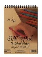SMLT Ringbuch Starter Block Drawing A5 125gr 20 Blatt Naturbraun - #597207