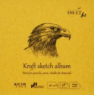 SMLT Skizzenbuch, quadratisch, Kraft, 14 cm, 90 g, 48 Blatt - #596842