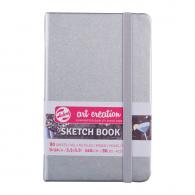 TAC Skizzenbuch 9x14 cm 140gr 80 Blatt Silber - #597634