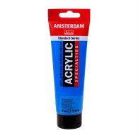 Talens Amsterdam Acrylfarbe 120 ml 834 – Metallic Blue - #599176