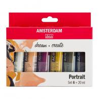 Talens Amsterdam Portrait Acryl-Set 6x20 ml - #597757